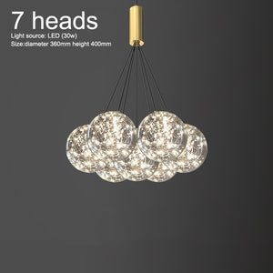 Glass Ball Chandeliers for Living Room and Dining-Ceiling Chandelier