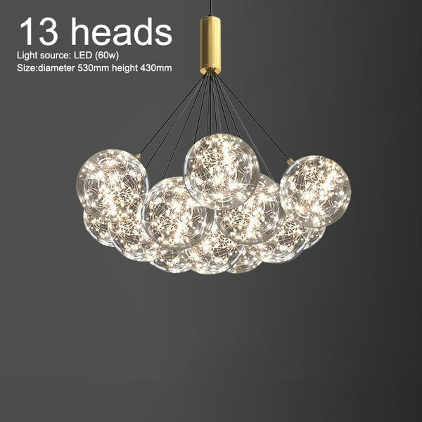 Glass Ball Chandeliers for Living Room and Dining-Ceiling Chandelier