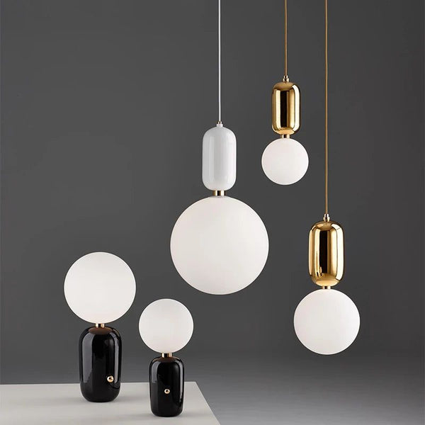 Glass Ball Pendant Light - Illuminate Your Space with Elegance-Pendant Lights