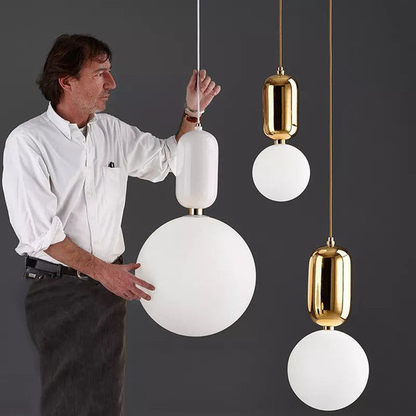 Glass Ball Pendant Light - Illuminate Your Space with Elegance-Pendant Lights