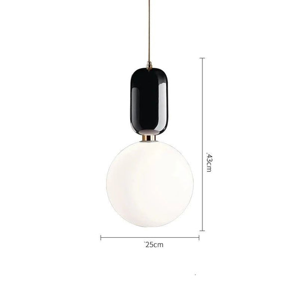 Glass Ball Pendant Light - Illuminate Your Space with Elegance-Pendant Lights