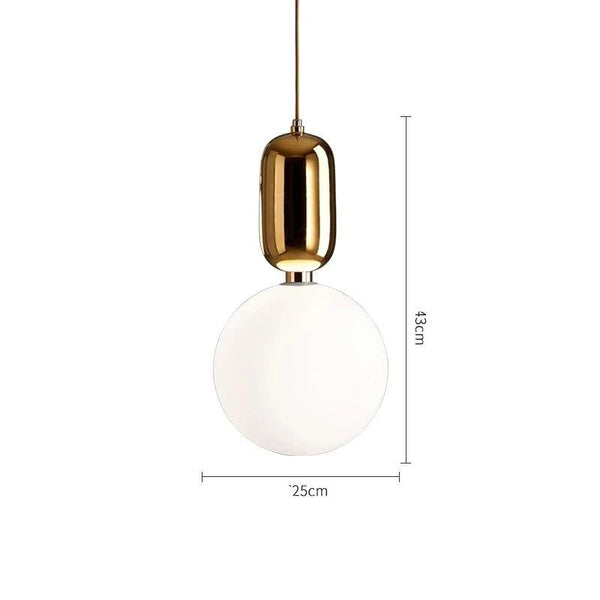Glass Ball Pendant Light - Illuminate Your Space with Elegance-Pendant Lights