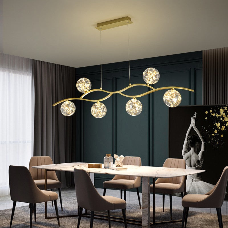 Glass Ball Pendant Light – Illuminate with Grace-Kitchen Island