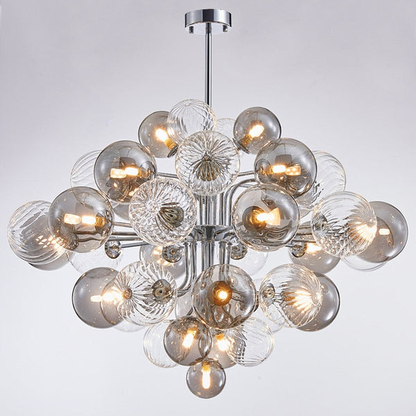 Glass Balls Chandelier: Exquisite Lighting Fixture-Ceiling Chandelier