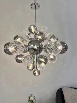 Glass Balls Chandelier: Exquisite Lighting Fixture-Ceiling Chandelier