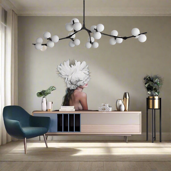 Glass Balls Chandelier - Handcrafted Beauty and Elegance-Ceiling Chandelier