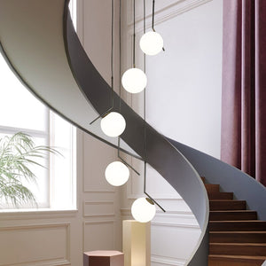 Glass Balls Chandelier - Stylish Lighting Fixtures-Staircase Chandelier