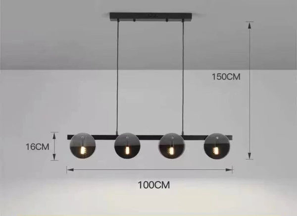 Glass Chambers LED Chandelier - Modern Elegance in Every Detail-Ceiling Chandelier