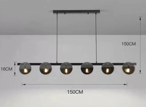 Glass Chambers LED Chandelier - Modern Elegance in Every Detail-Ceiling Chandelier