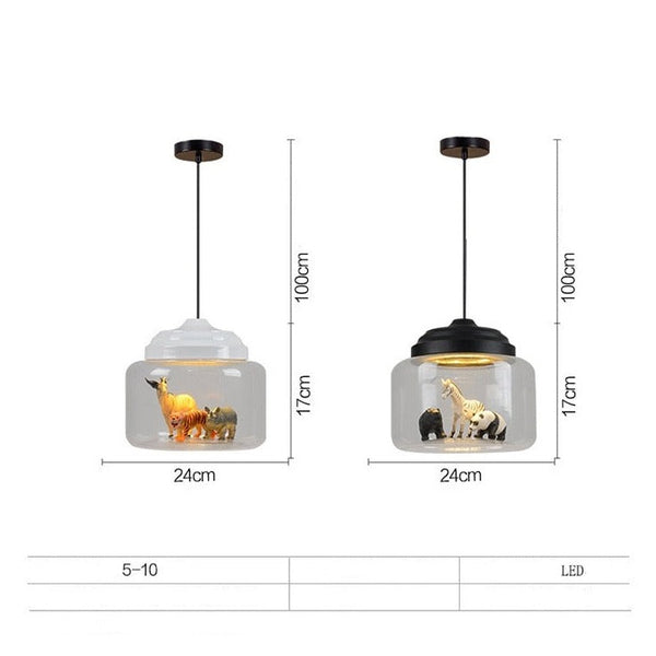 Glass Lamp Cafe Kindergarten Study Kids Room Lights-Kids Room Nursery Lighting