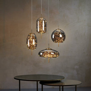 Glass Net Long Line Pendant Chandelier Lights-Pendant Lights