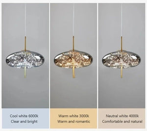 Glass Net Long Line Pendant Chandelier Lights-Pendant Lights