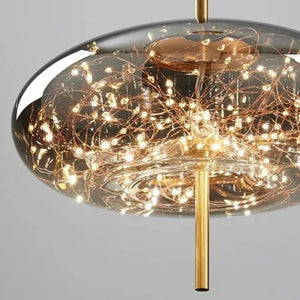 Glass Net Long Line Pendant Chandelier Lights-Pendant Lights