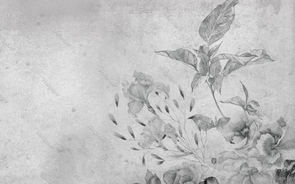 Glimpse Floral Wallpaper Murals – Transform Your Space-Flower & Leaf Wallpaper