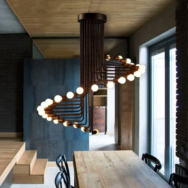 Globe Chandelier: Stunning Lighting Fixture-Staircase Chandelier