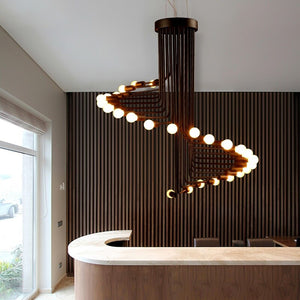Globe Chandelier: Stunning Lighting Fixture-Staircase Chandelier