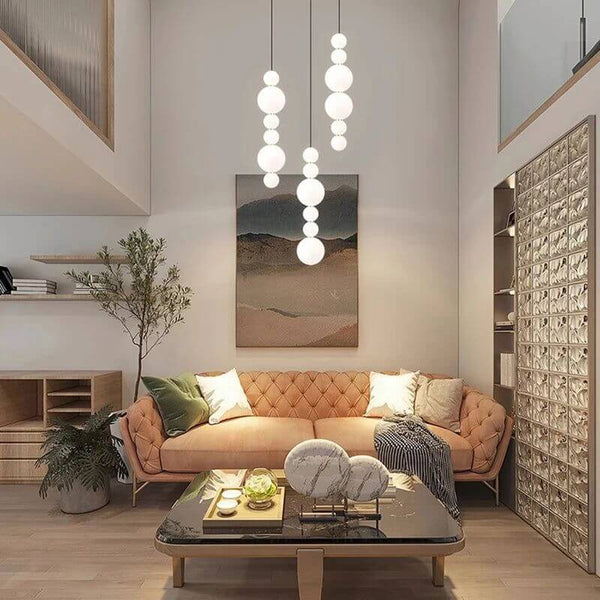 Globes Pendant Loops Staircase Chandelier Lighting-Staircase Chandelier