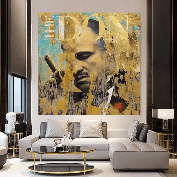 Godfather The Don Canvas Wall Art-Scarface Wall Poster