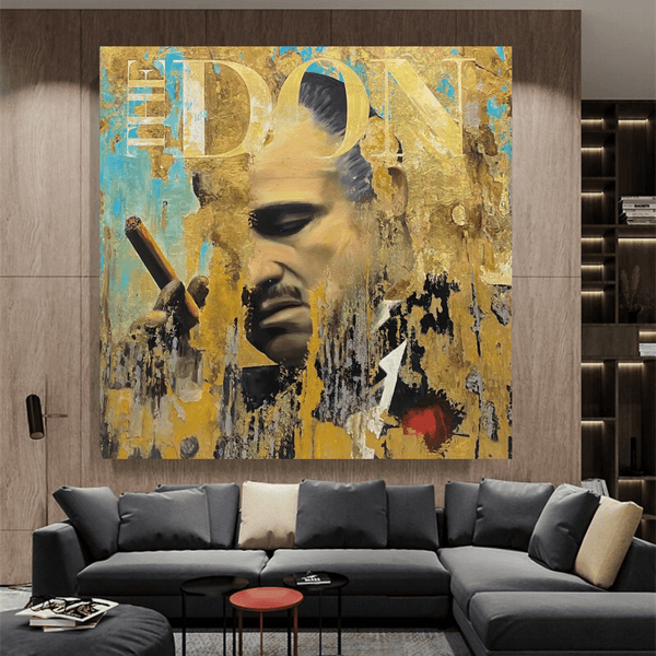 Godfather The Don Canvas Wall Art-Scarface Wall Poster
