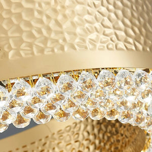 Gold Crystal Chandelier - Elegant Lighting Solution-Ceiling Chandelier