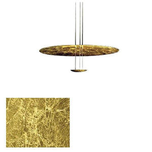Gold Foil Brushed Nickel Lobby Chandelier-Ceiling Chandelier