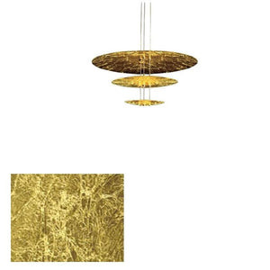 Gold Foil Brushed Nickel Lobby Chandelier-Ceiling Chandelier