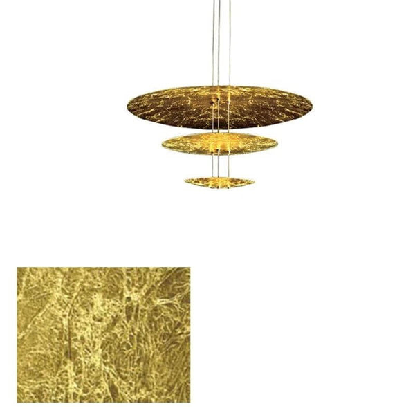 Gold Foil Brushed Nickel Lobby Chandelier-Ceiling Chandelier