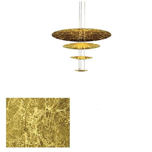 Gold Foil Brushed Nickel Lobby Chandelier-Ceiling Chandelier
