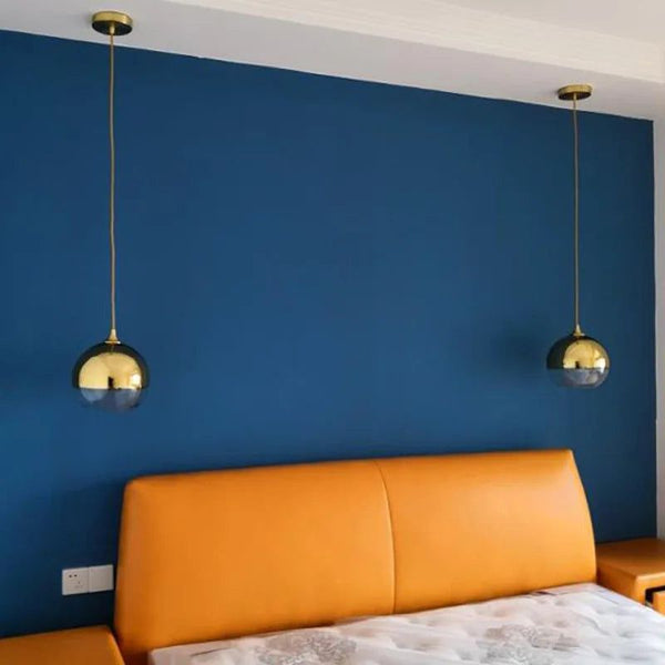 Gold Silver Glass Ball Pendant Light - Elegant Illumination for Your Space-Pendant Lights