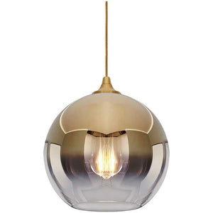 Gold Silver Glass Ball Pendant Light - Elegant Illumination for Your Space-Pendant Lights