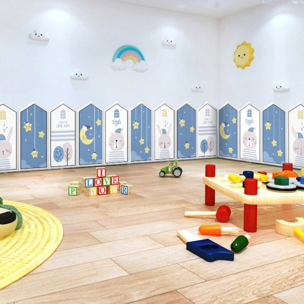 Goodnight Stars Kids Wall Padded Safety Cushions-Anti Collision Padded Wall Stickers