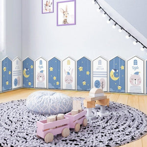 Goodnight Stars Kids Wall Padded Safety Cushions-Anti Collision Padded Wall Stickers