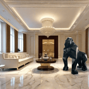 Gorilla Fiberglass Resin Matt Finish Sculpture-Statue & Ornaments