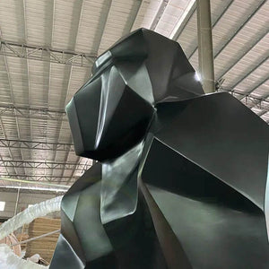 Gorilla Fiberglass Resin Matt Finish Sculpture-Statue & Ornaments