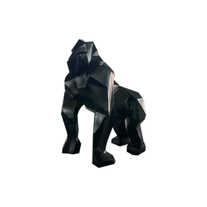 Gorilla Fiberglass Resin Matt Finish Sculpture-Statue & Ornaments