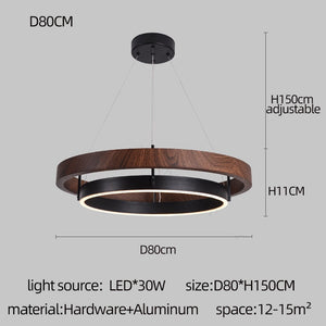 Grace LED Chandelier - Double Circular Chandelier-Ceiling Chandelier