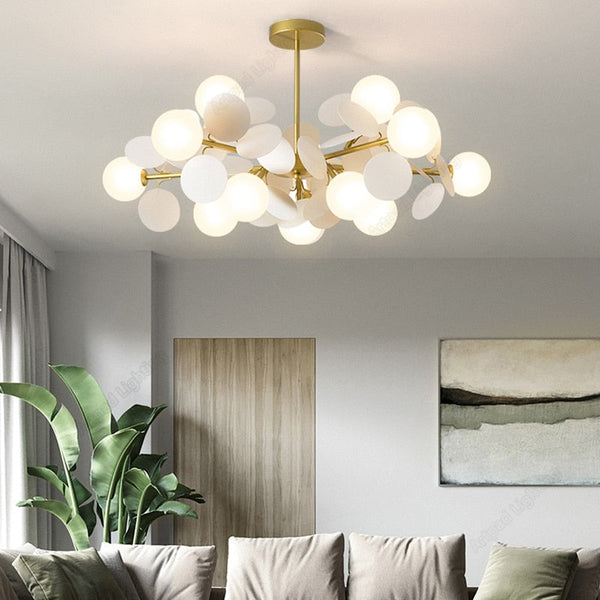 Grape Design Glass Chandelier - Unique & Elegant Lighting-Ceiling Chandelier