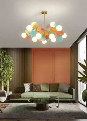 Grape Design Glass Chandelier - Unique & Elegant Lighting-Ceiling Chandelier