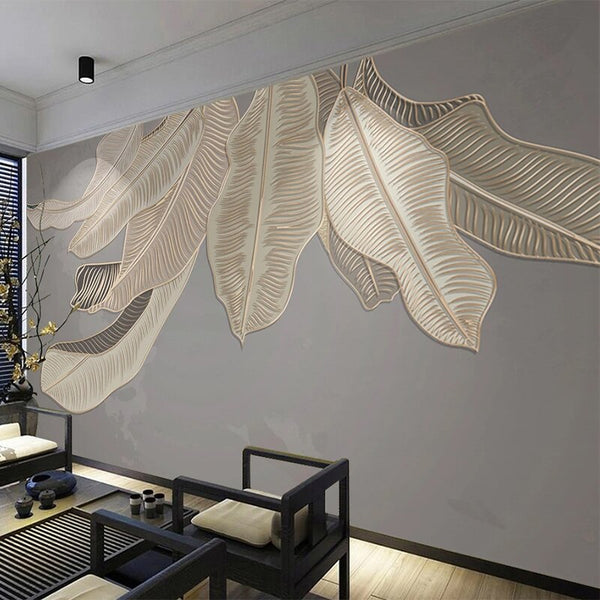 Green Plants Nordic Style Wallpaper for Home Wall Decor-Flower & Leaf Wallpaper