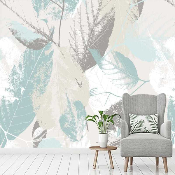 Green Shade Leaves Wallpaper for Home Wall Decor-Flower & Leaf Wallpaper