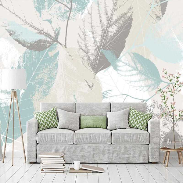 Green Shade Leaves Wallpaper for Home Wall Decor-Flower & Leaf Wallpaper