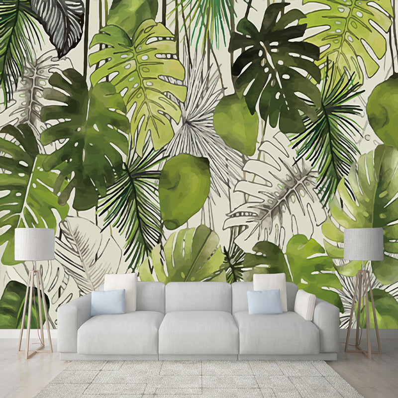 Green Society Wallpaper - Transform Your Space-Flower & Leaf Wallpaper