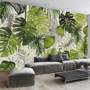 Green Society Wallpaper - Transform Your Space-Flower & Leaf Wallpaper