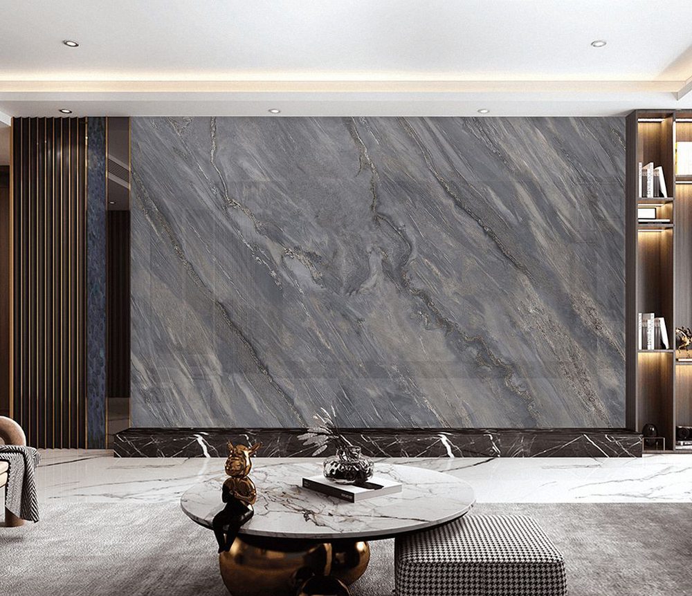 Grey Fog Stone Design - Marble Wallpaper Murals-Marble Design Wallpaper