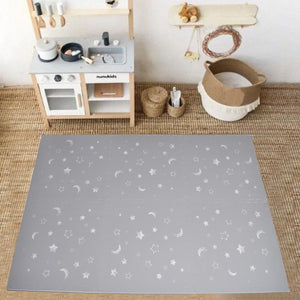 Grey Moon &amp; Star Puzzle Mat Tiles – Soft Foam Interlocking Baby Play Mat-Toddler Play Mats