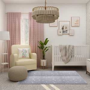 Grey Moon &amp; Star Puzzle Mat Tiles – Soft Foam Interlocking Baby Play Mat-Toddler Play Mats