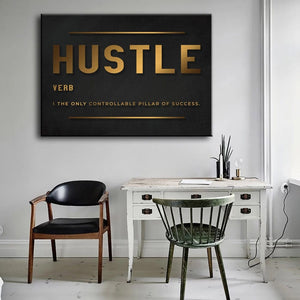 Grind Hustle Success Motivational Posters Canvas Wall Art-Wall Posters