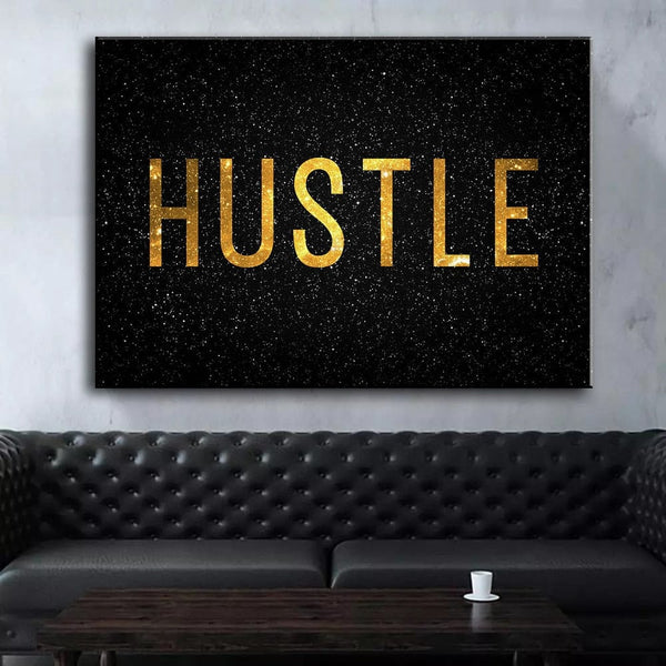 Grind Hustle Success Motivational Posters Canvas Wall Art-Wall Posters