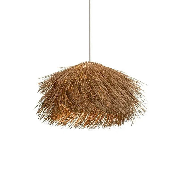 Hand Woven Rattan LED Pendant Lighting-Pendant Lights