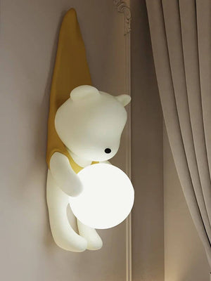 Hanging Bear Wall Hanging Light for Kids Room-Kids Room Nursery Lighting